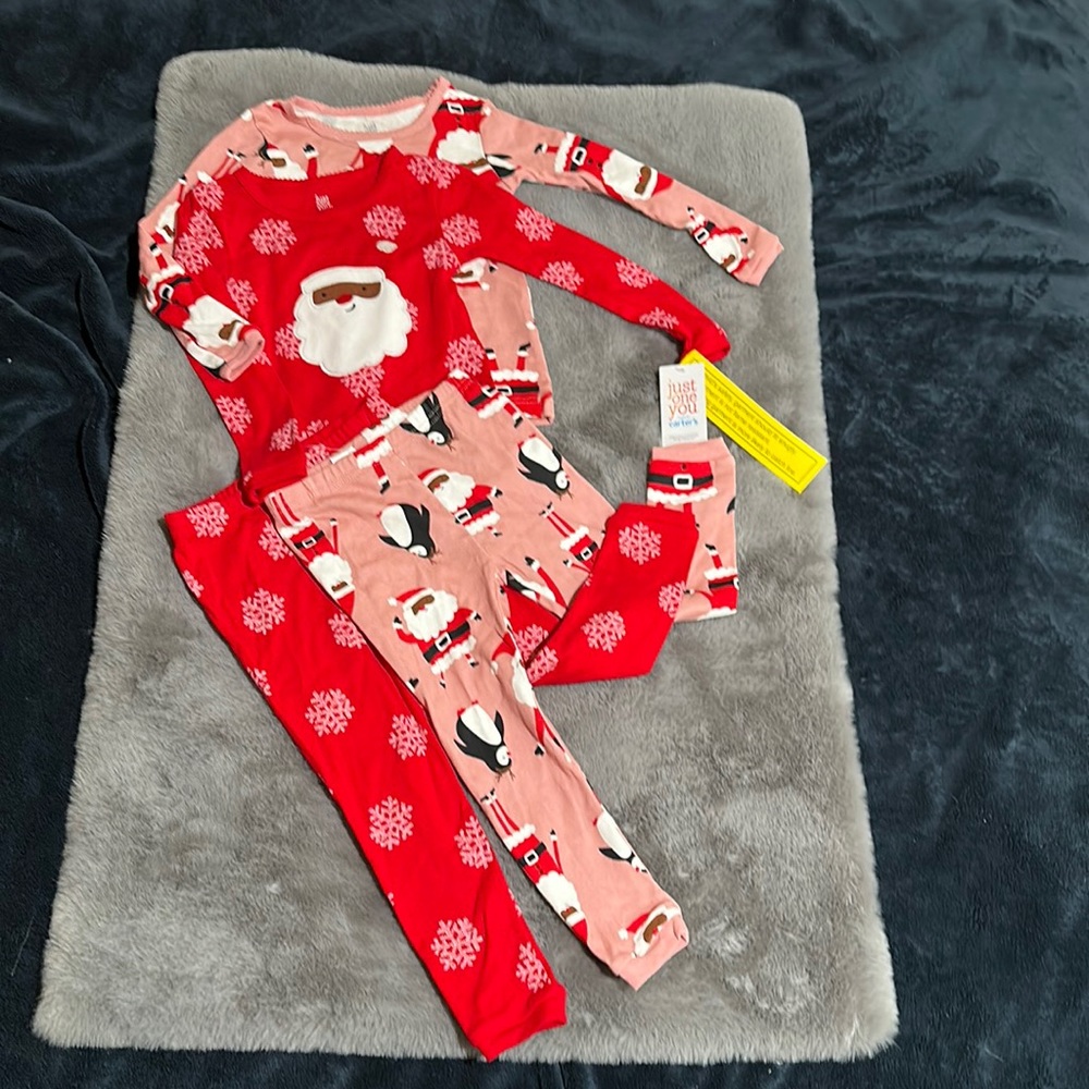NWT Carters Santa Christmas pajama set